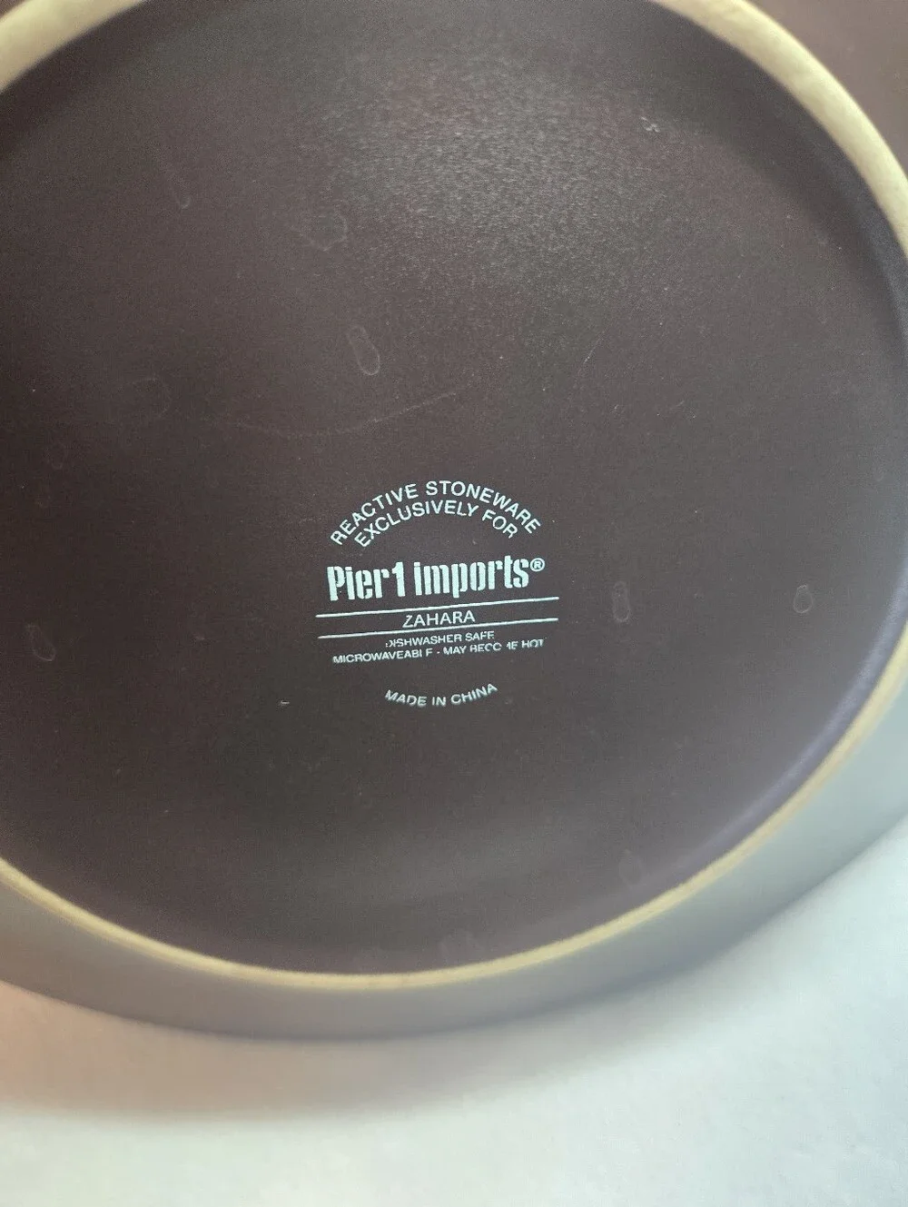 Pier 1 Zahara Reactive Stoneware Salad Plates 8.5